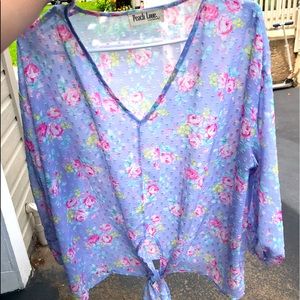 Floral long sleeve blouse